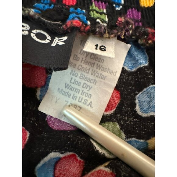 VTG Sag Harbor Womens Polka Dot Skirt 16 Rayon Vibrant Colors Made In USA - Picture 3 of 6